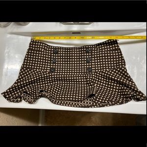 Brown Polka Dot Micro Mini Skirt by Charlotte Russe